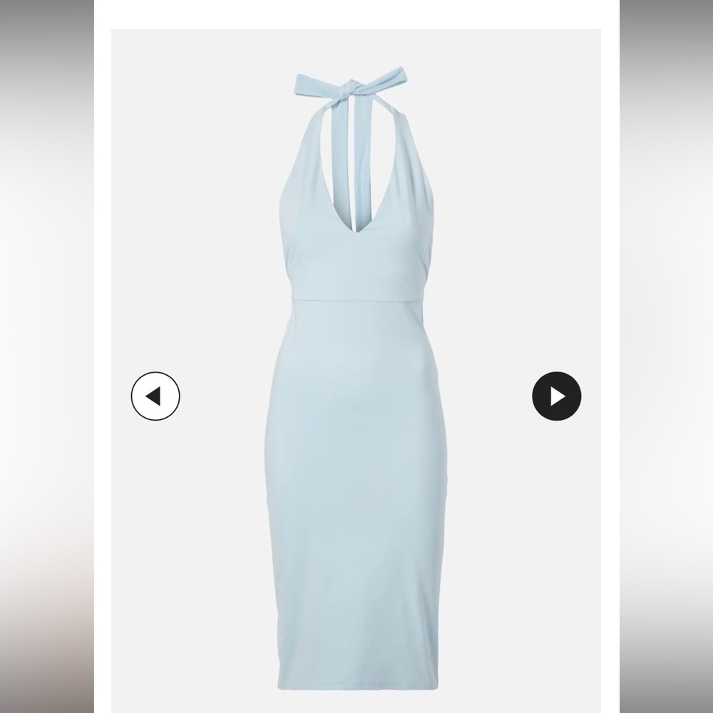 BANDIER - Lesina Wrap dress - midi halter dress - BUTTERY SOFT